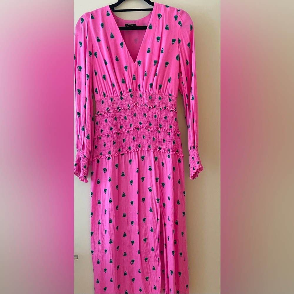 Smocked midi dress